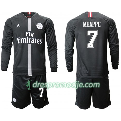 Paris Saint-Germain Dres MBAPPE 7 Jodan Crna Dječji Treći 2018/19 Dugim Rukavima Paris Saint-Germain Dres MBAPPE 7 Jodan Crna Dječji Treći 2018/19 Dugim Rukavima